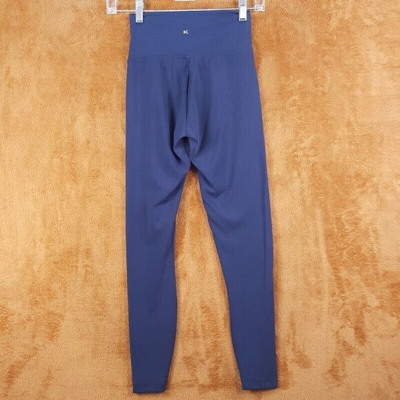 KORAL Womens Leggings XS Midnight Blue Pull On BLACK OUT Tight - Picture 4 of 8